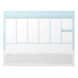 Wochenprogramm Notizblock