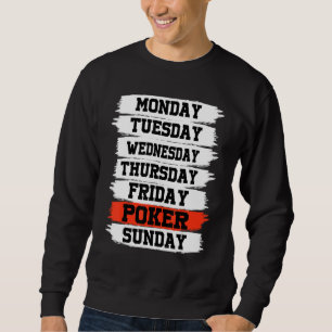 Wochentage Arbeiten Montag Mittwoch Freitag Samsta Sweatshirt
