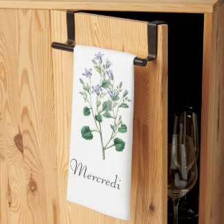 *Wochentage FR2.3MER (Mercredi) - Geschirrtuch