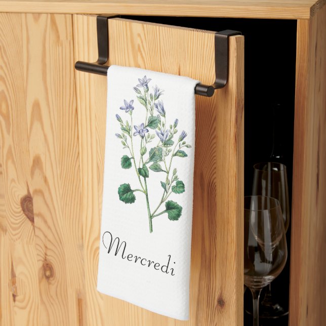 *Wochentage FR2.3MER (Mercredi) - Geschirrtuch (Drittel gefaltet)