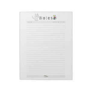 wöchentliche Katze Notespad Notizblock