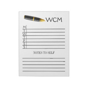 Wöchentliche Planer-Pad/Binder-Notebook-Einlage Notizblock