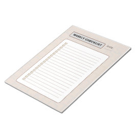 Wöchentlicher Checklistenplaner Notizblock