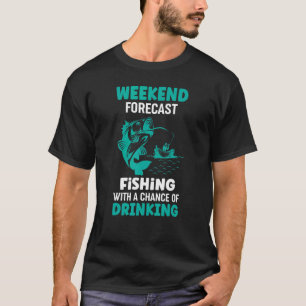 Wöchentlicher Fischfang mit Getränkekarte T-Shirt