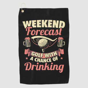 Wöchentlicher Golf mit der Möglichkeit zu trinken Golfhandtuch