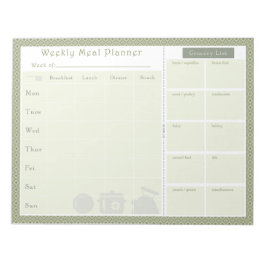 Wöchentlicher Mehlplaner Green Diamond Notizblock