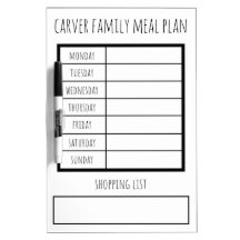 Wöchentlicher Plan Dry Erase White Board