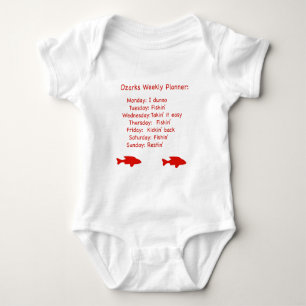 Wöchentlicher Planer Ozarks Baby Strampler