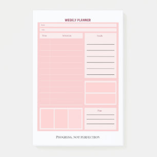 Wöchentlicher Planer Post-it Klebezettel