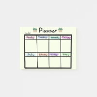 Wöchentlicher Planer Post it Notes