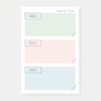 Wöchentlicher Planer Post IT Notes