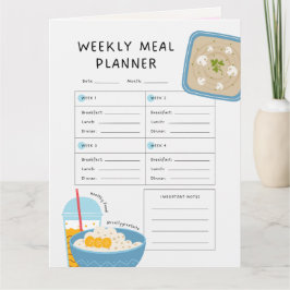 Wöchentlicher Speiseplan + Download-Karte der Eink Karte