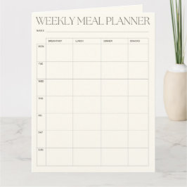 Wöchentlicher Speiseplan + Download-Karte der Eink Karte