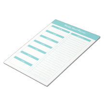 Wöchentlicher Speiseplan - Türkis