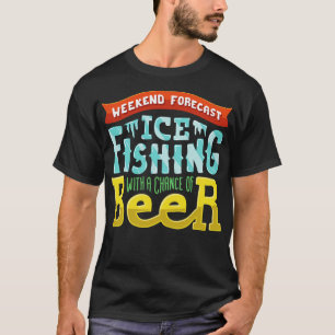 Wöchentliches Forecast Eisfischen mit Aussicht auf T-Shirt