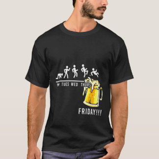 Wochenvorausschätzung für Bier Drinker Alkohol T-Shirt