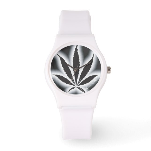WOCHENWASCHEN SCHWARZER HINTERGRUND HAVIC ACD ARMBANDUHR (Vorderseite)