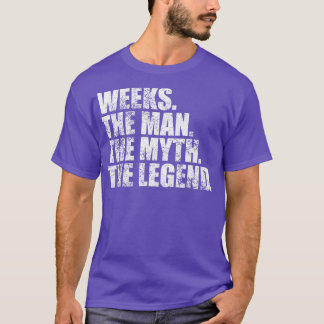 WochenWochenFamilienname Wochen Nachname Wochen Na T-Shirt