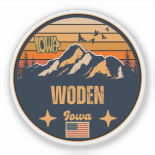 Woden Aufkleber