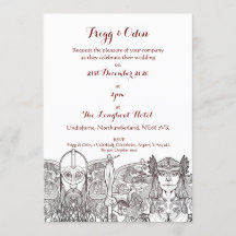 Woden & Fríge Einladung zur Hochzeit