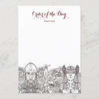 Woden & Fríge Wedding Order of the day
