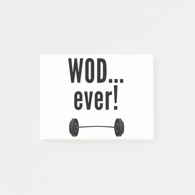 WODever! - Crossfit-Inspirierte Neuheits-Geschenke Post-it Klebezettel (Vorderseite)