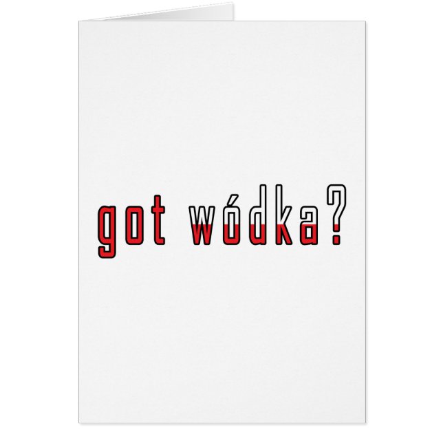 wodka ? Drapeau (Devant)