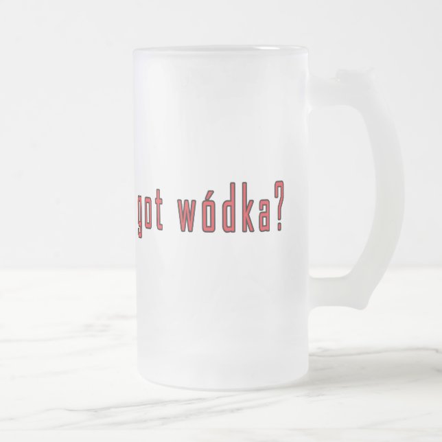 Wodka got? mattglas bierglas (Rechts)