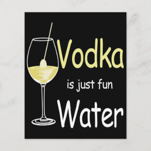 Wodka ist einfach Spaß beim Wasserdesign