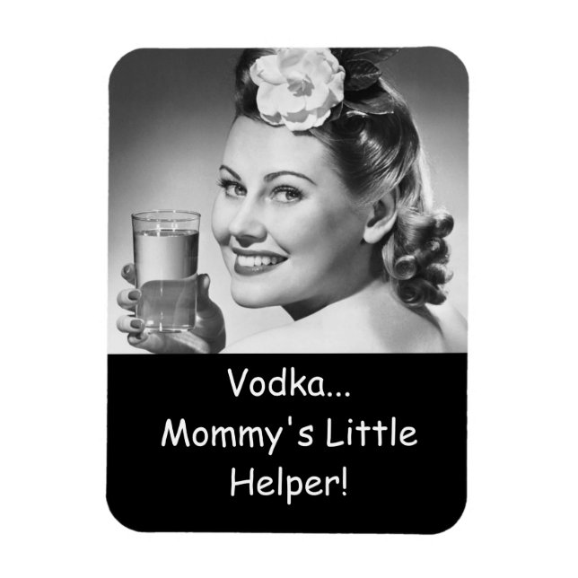 Wodka, Mommys kleiner Helfer! Magnet (Vertikal)