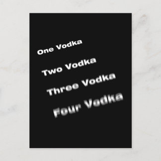 Wodka Postkarte