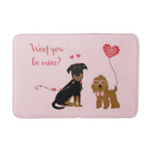 Wof you be mine Valentine Hunde