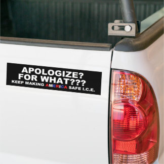 Wofür entschuldigen? autoaufkleber