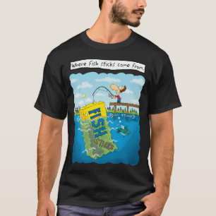 Woher Fischstäbchen kommen. T-Shirt