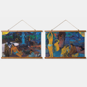 Woher kommen wir, Gauguin? Wandteppich Mit Holzrahmen