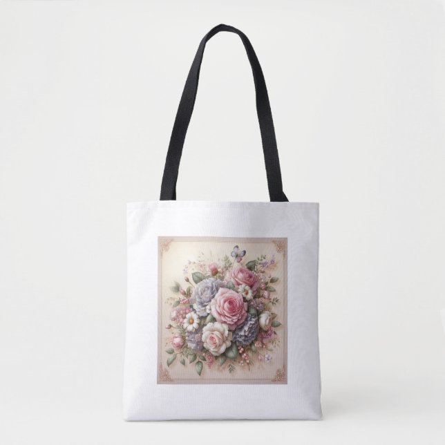 Wohin auch immer Sie gehen: Blumenmuster-Tasche Tasche (Vorderseite)