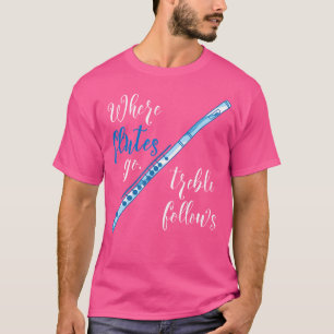 Wohin Flöten frönen, folgt der sonnigen Flute T-Shirt