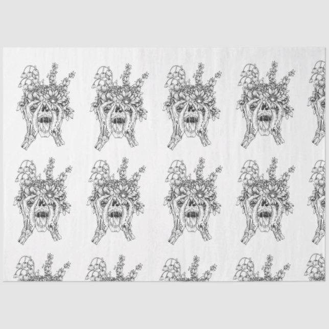 Wohin gehen die Blume? Seidenpapier (Vorderseite)