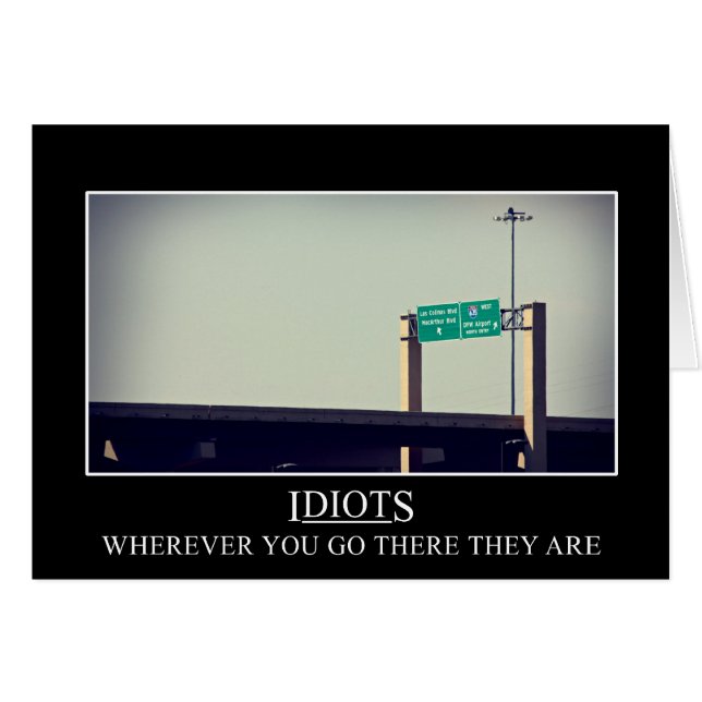 Wohin Sie gehen, folgen die Idioten (Vorderseite (Horizontal))