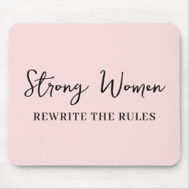Wohl erzogene Frauen machen keine Geschichte Pink Mousepad