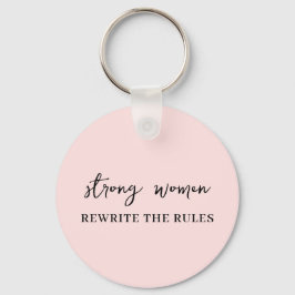 Wohl erzogene Frauen | Rosa feministischer Zitat-S Schlüsselanhänger