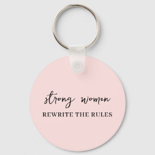Wohl erzogene Frauen Rosa feministischer Zitat-S Schlüsselanhänger