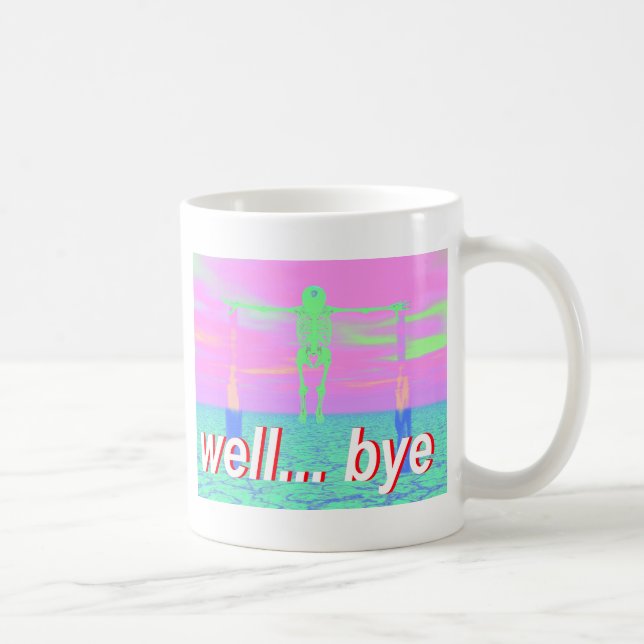 wohles abgelegenes Skelett Kaffeetasse (Rechts)