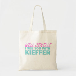 Wohles Jenelle sehe ich Sie mit Kieffer Tragetasche