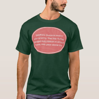 Wohlfahrtsköniginnen gibt es nicht, die Reichen be T-Shirt