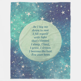 Wohlfühl-Segen-Design Fleecedecke