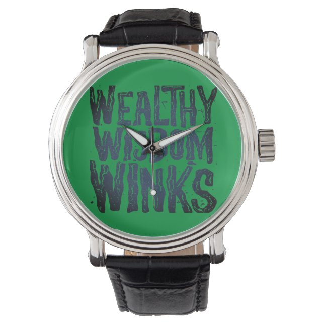 wohlhabende Weisheit Armbanduhr (Vorderseite)