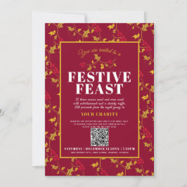 Wohltätigkeit Feierliches Festmahl Weihnachtsfest Einladung