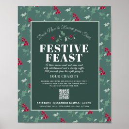 Wohltätigkeit Festliche Festliche Weihnachtsfeier  Poster