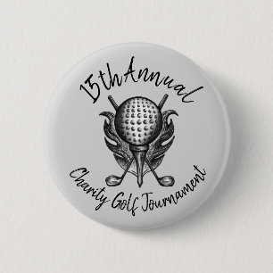 Wohltätigkeit Golf Turnier Sporting Event Ball Clu Button